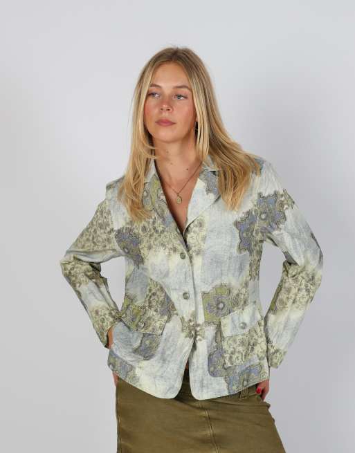 Vintage Unbranded M light jacket in light green, 3 of 4
