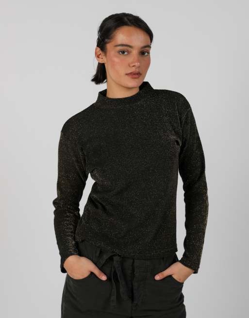 Vintage Unbranded M long sleeve top in black, 3 of 4