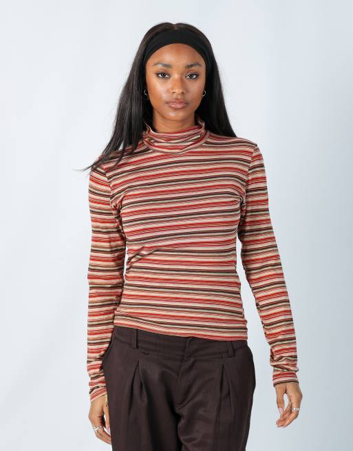 Vintage Unbranded M long sleeve top in brown