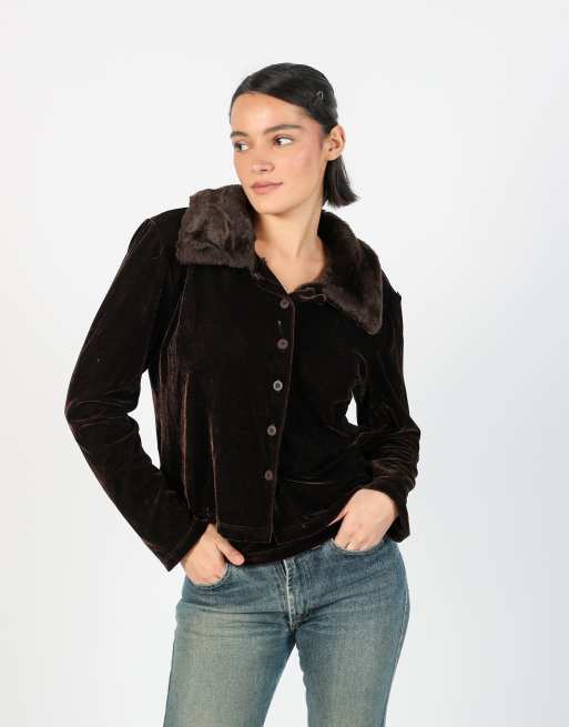 Vintage Unbranded M long sleeve top in brown, 3 of 4