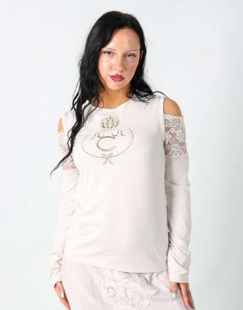 Vintage Unbranded M long sleeve top in cream - view 1