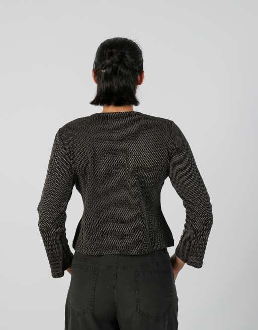 Vintage Unbranded M long sleeve top in gold, 2 of 4