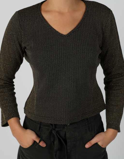Vintage Unbranded M long sleeve top in gold, 4 of 4