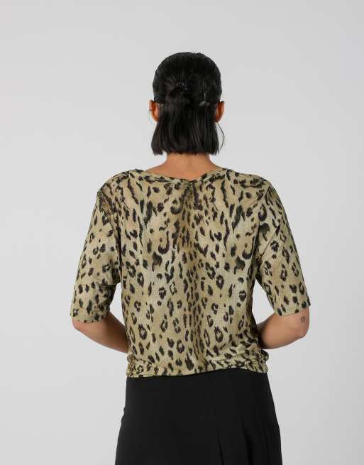 Vintage Unbranded M long sleeve top in tan, 2 of 4
