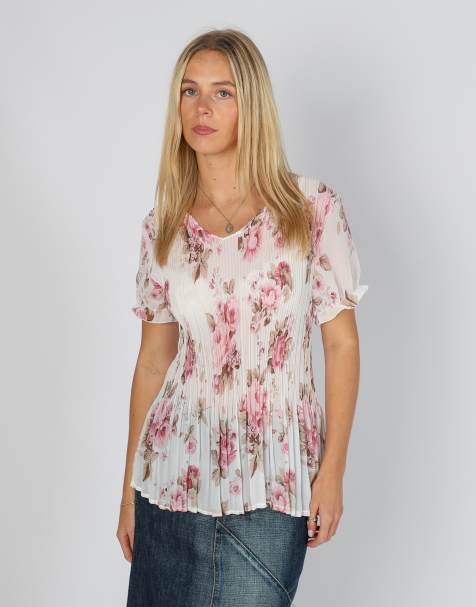 Vintage Unbranded M mesh top in baby pink - view 1