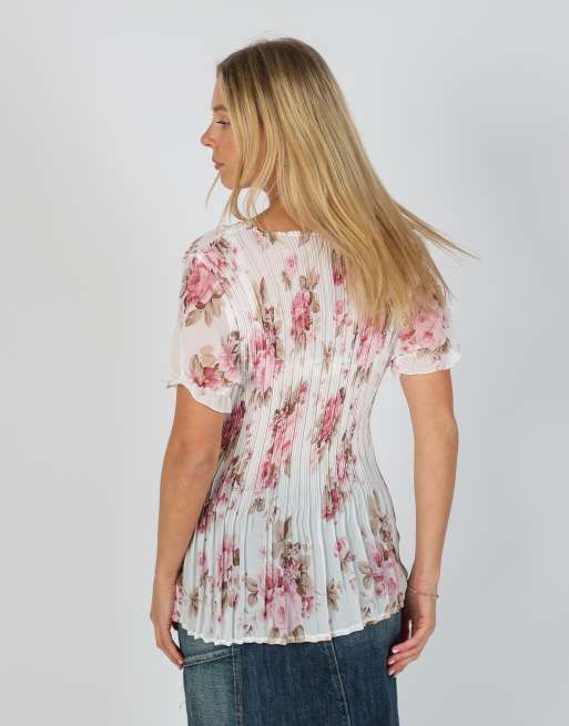 Vintage Unbranded M mesh top in baby pink, 2 of 4
