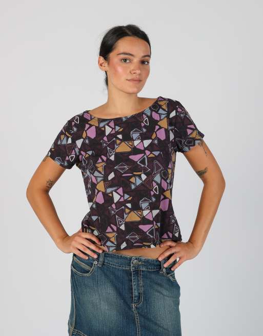 Vintage Unbranded M mesh top in purple