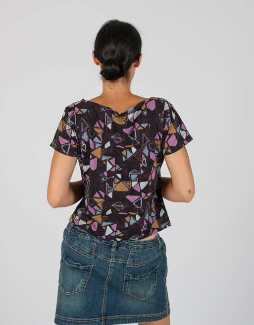Vintage Unbranded M mesh top in purple, 2 of 4
