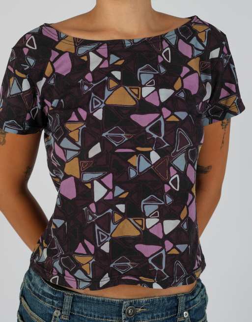 Vintage Unbranded M mesh top in purple, 4 of 4