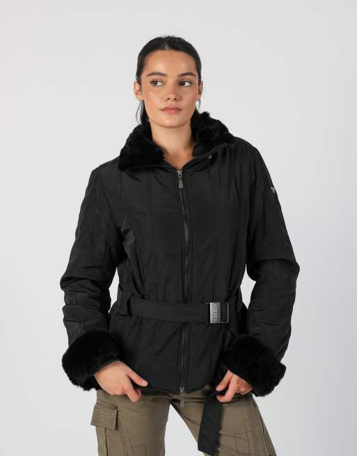 Vintage Unbranded M puffer jacket in black, 1 of 4
