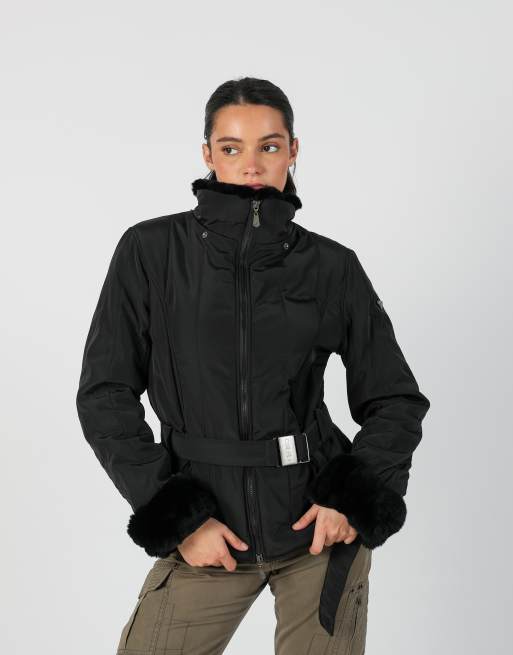 Vintage Unbranded M puffer jacket in black, 3 of 4