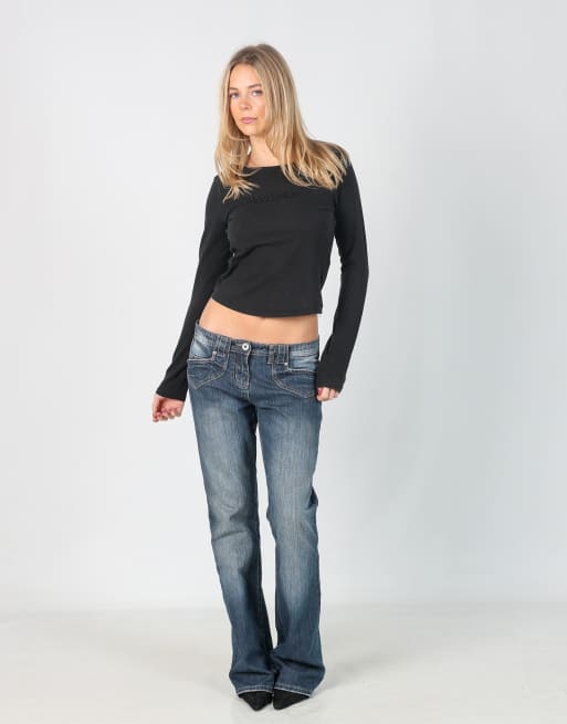 Vintage Unbranded M straight jeans in light blue