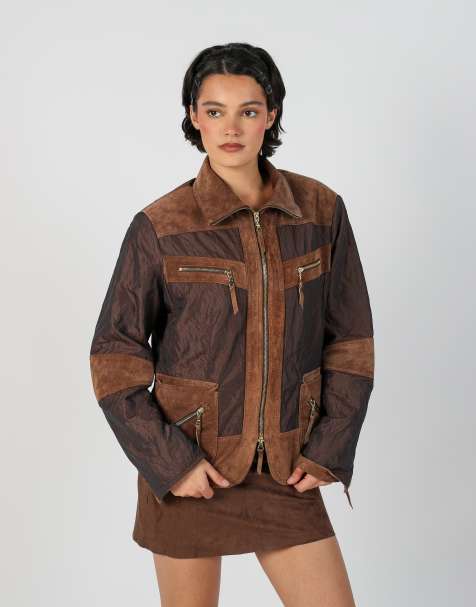 Vintage Unbranded M woven jacket in brown - view 1