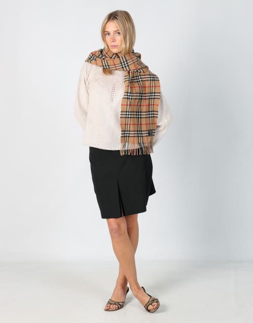 Vintage Unbranded M woven midi skirt in black