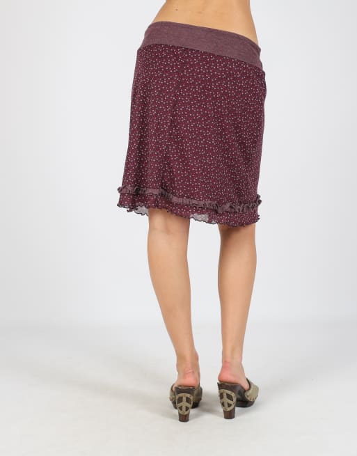 Vintage Unbranded M woven midi skirt in purple, 4 of 4