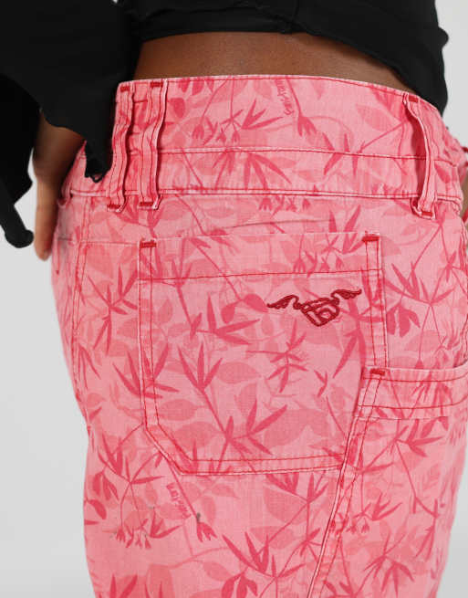 Vintage Unbranded M woven mini skirt in pink, 4 of 4