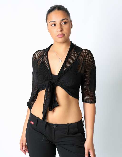 Vintage Unbranded M woven top black
