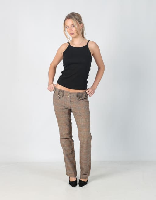 Vintage Unbranded M woven trousers in brown