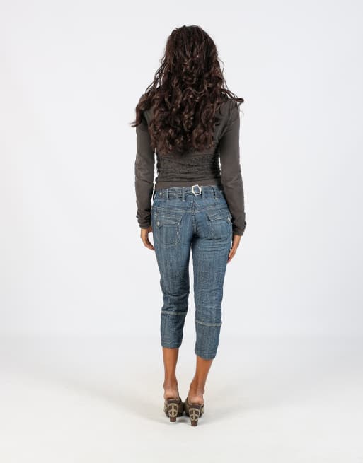 Vintage Unbranded S 3/4 jeans in blue, 3 of 4