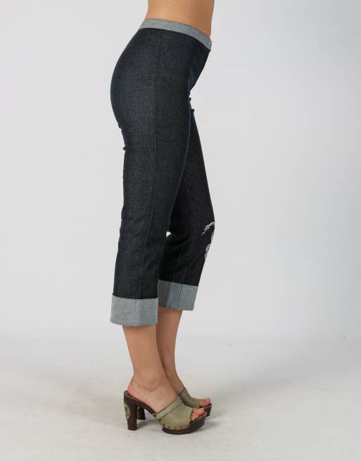 Vintage Unbranded S 3/4 jeans in blue, 4 of 4