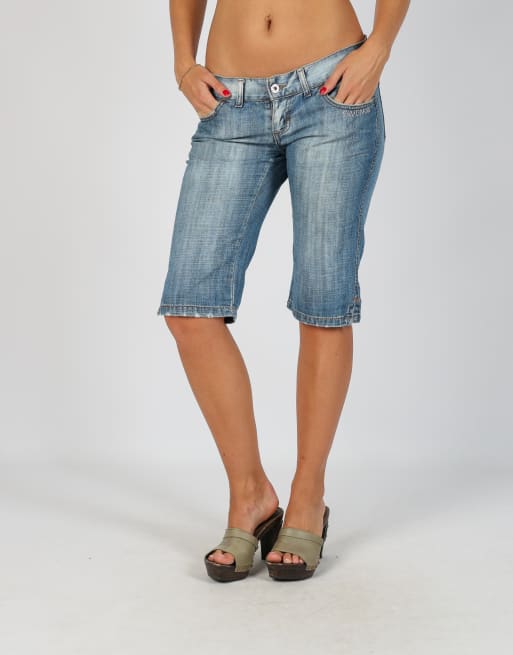 Vintage Unbranded S 3/4 jeans in light blue, 2 of 4