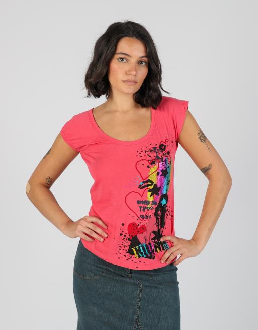 Vintage Unbranded S baby tee in pink