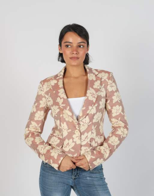 Vintage Unbranded S blazer in baby pink, 1 of 4