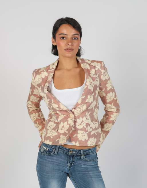 Vintage Unbranded S blazer in baby pink, 3 of 4