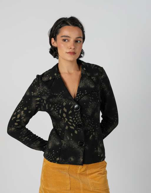 Vintage Unbranded S blazer in black, 3 of 4