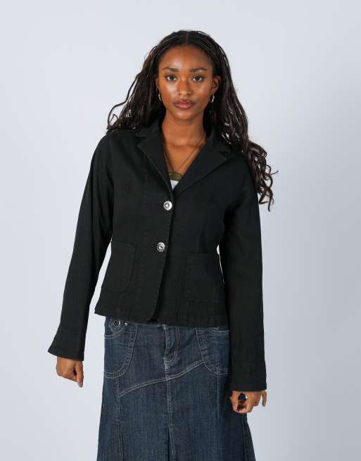 Vintage Unbranded S blazer in black, 1 of 4