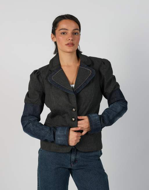 Vintage Unbranded S blazer in blue, 1 of 4