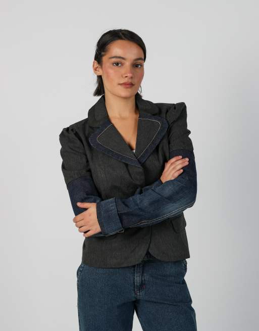 Vintage Unbranded S blazer in blue, 3 of 4