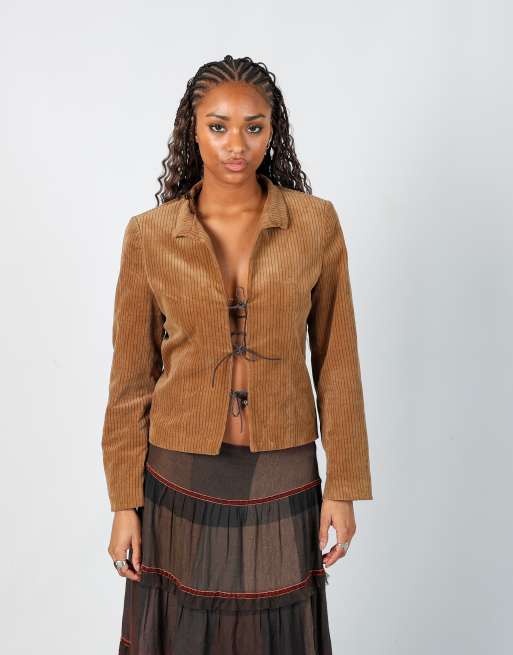 Vintage Unbranded S blazer in brown
