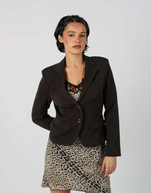 Vintage Unbranded S blazer in brown, 3 of 4