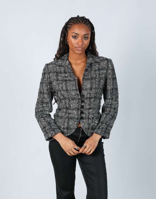 Vintage Unbranded S blazer in grey