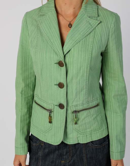 Vintage Unbranded S blazer in light green, 4 of 4