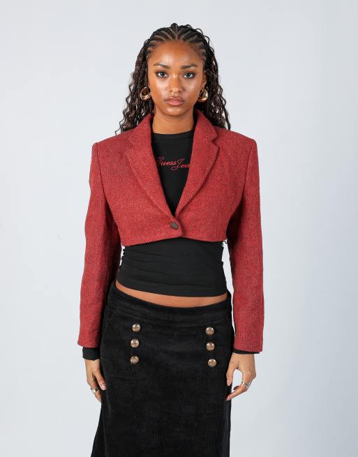 Vintage Unbranded S blazer in red