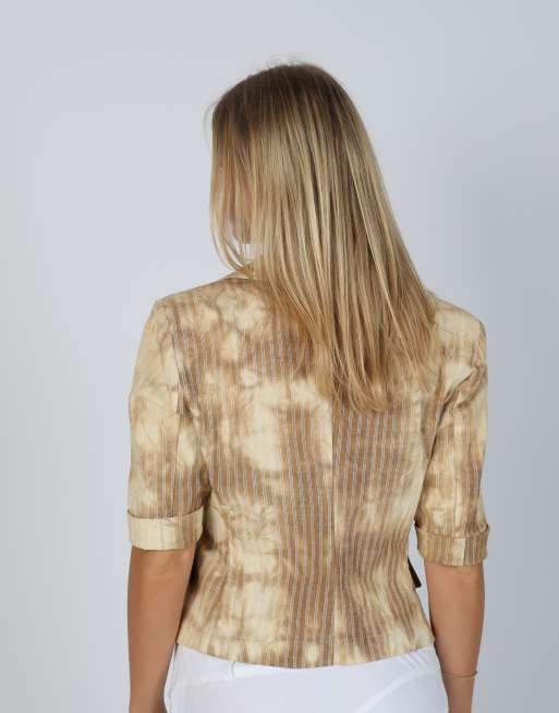 Vintage Unbranded S blazer in tan, 2 of 4