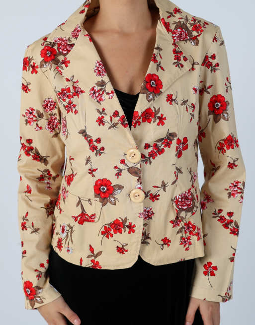 Vintage Unbranded S blazer in tan, 4 of 4