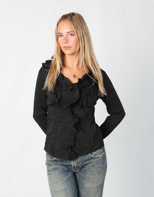 Vintage Unbranded S blouse in black