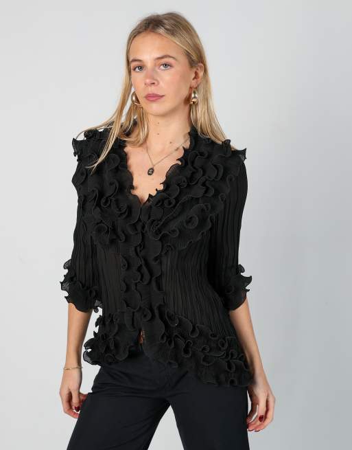 Vintage Unbranded S blouse in black