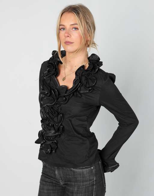 Vintage Unbranded S blouse in black