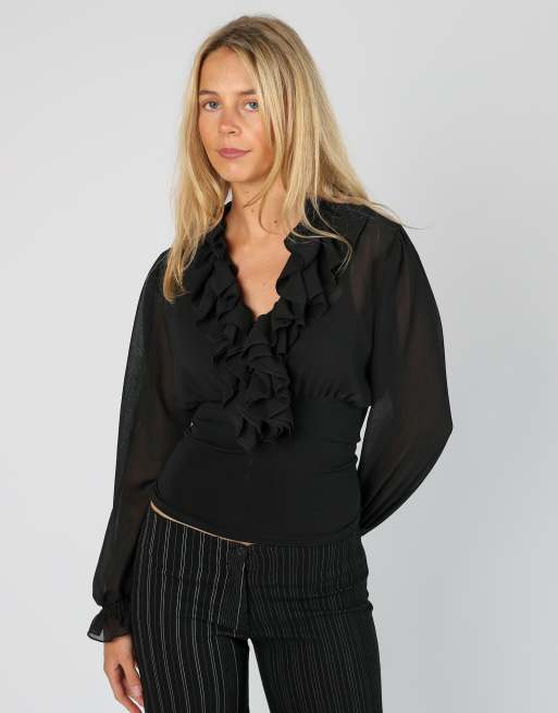 Vintage Unbranded S blouse in black