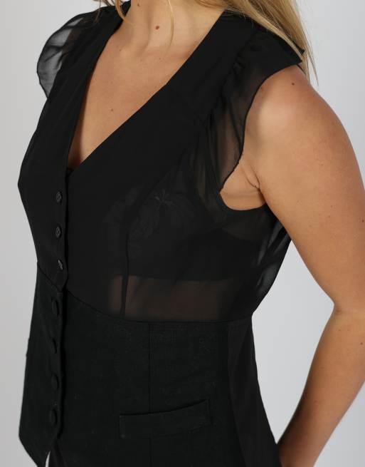 Vintage Unbranded S blouse in black, 4 of 4