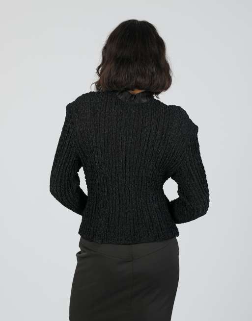 Vintage Unbranded S blouse in black, 2 of 4