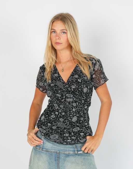 Vintage Unbranded S blouse in black