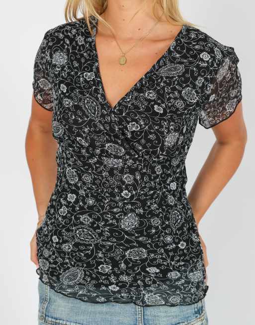 Vintage Unbranded S blouse in black, 4 of 4