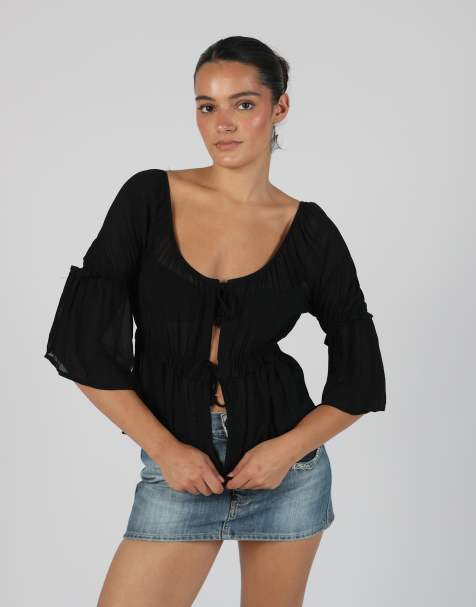 Vintage Unbranded S blouse in black - view 1