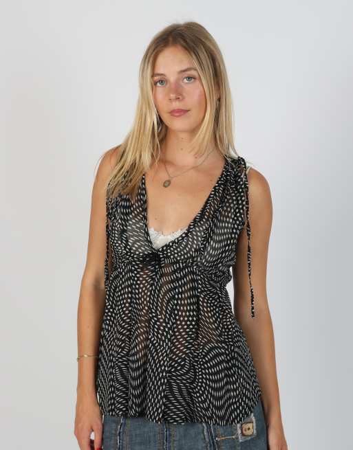 Vintage Unbranded S blouse in black