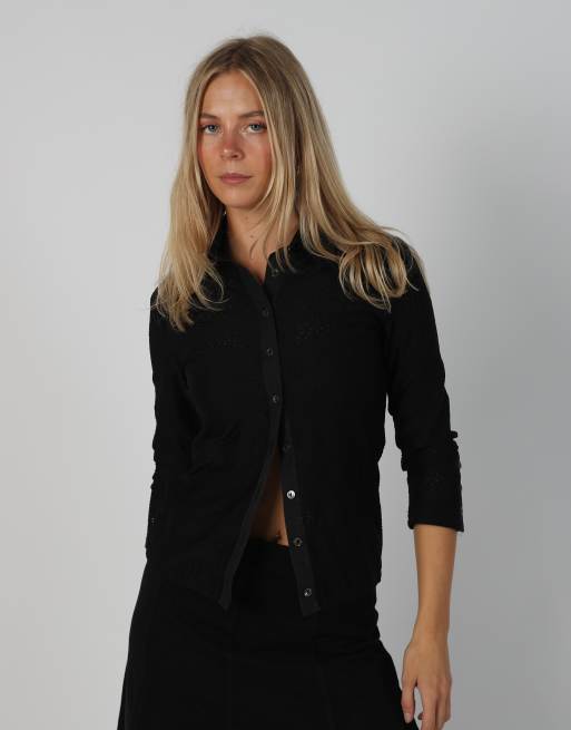 Vintage Unbranded S blouse in black, 1 of 4